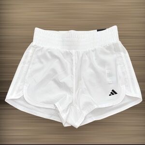 NWT Adidas Pacer Training 3-Stripes Woven High-Rise 3" Shorts